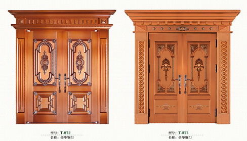 銅門廠家解析銅門種類與浮雕標(biāo)識(shí)牌工藝